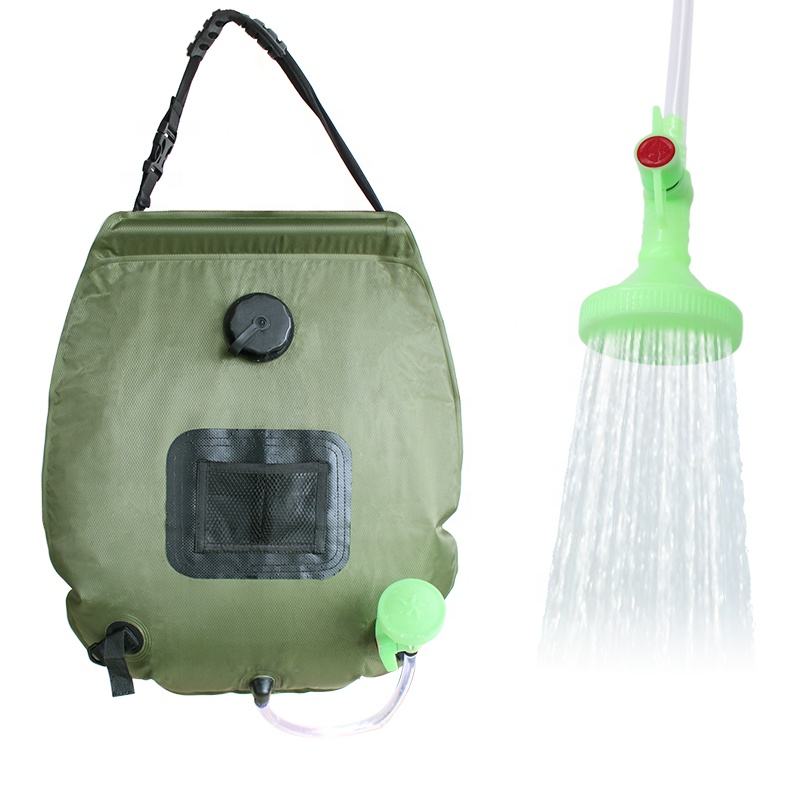 20L 5 Gallon PVC Pocket Foldable Travel Accessories Portable Camping Solar Shower Bag