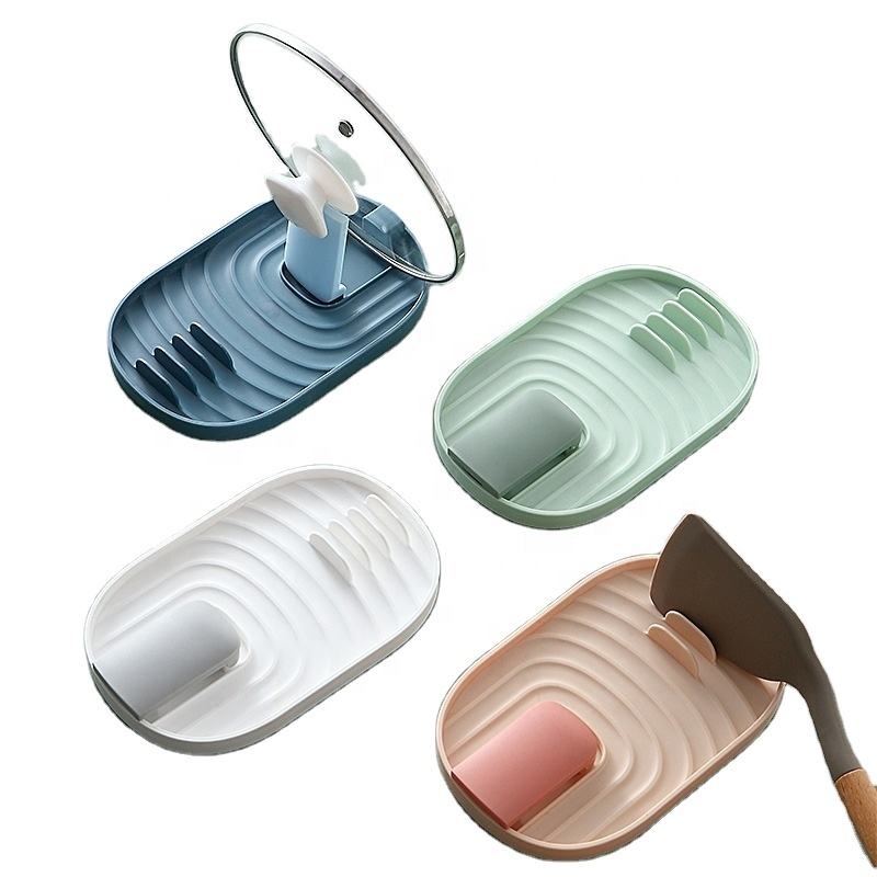 A3023 PP Plastic Integrated Chopsticks Spoon Holder Support Kitchen Utensil Storage Rack Foldable Turners Frame Drainage Tool