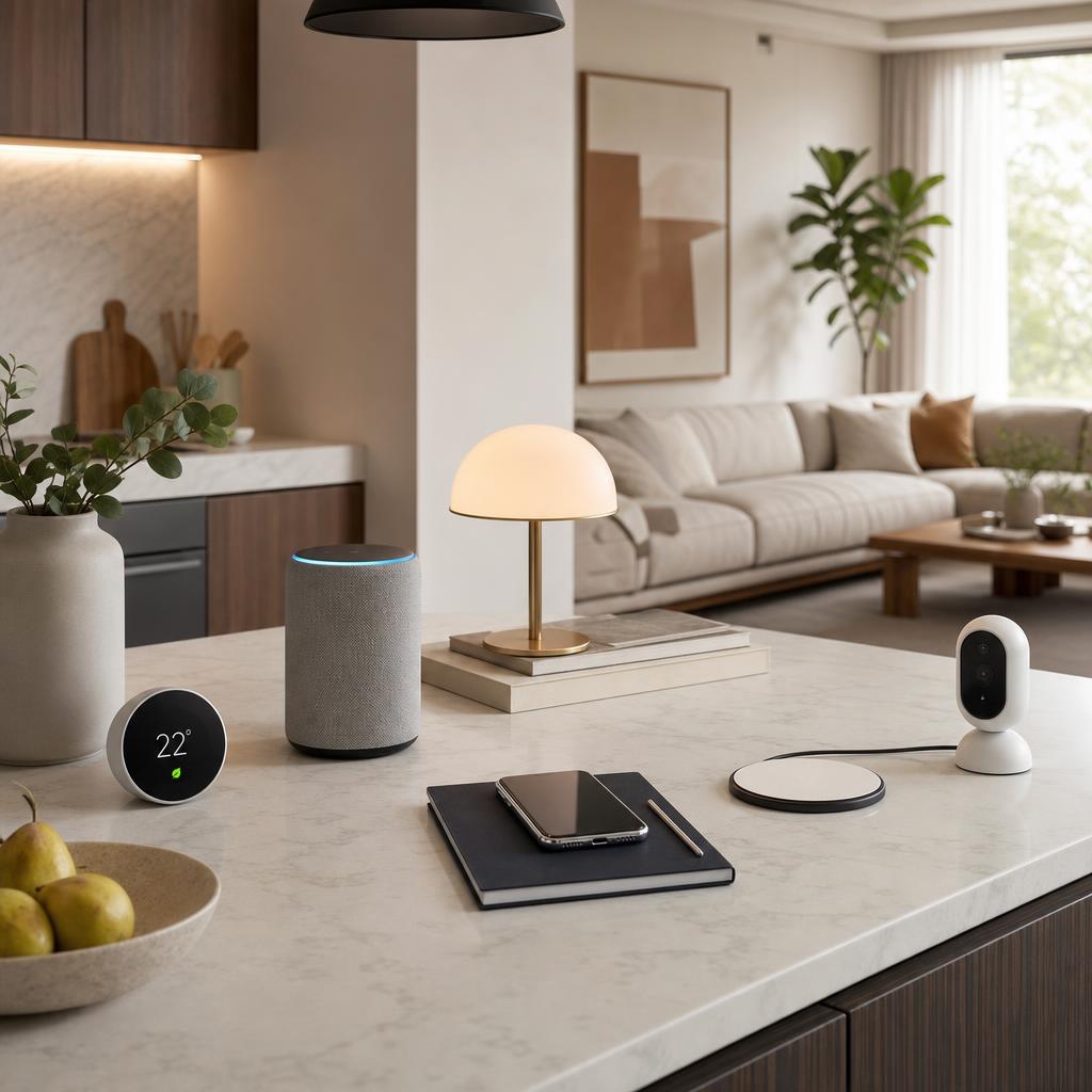 Smart home essentials editorial image